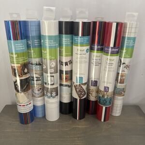 Lot Of 8 CRICUT- NEW - Premium Vinyl, Adhesive Foil, Strong Bond, Transfer Tape